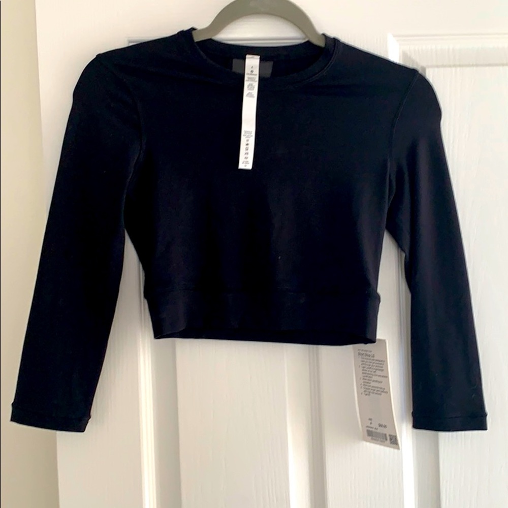 Lululemon short stop crop top 4 NWT